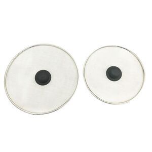 Fine Steel Mesh Cooking Grease and Oil Splatter Guard Screen, 2 Pack